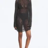 Knitted Long-Sleeved Dress – Dark Grey Knitted Long-Sleeved Dress – Dark Grey