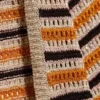 Knitted Open-Back Dress – Striped Orange Knitted Open-Back Dress – Striped Orange
