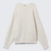 Knitted Oversized Mohair-Blend Sweater – Off-White Knitted Oversized Mohair-Blend Sweater – Off-White