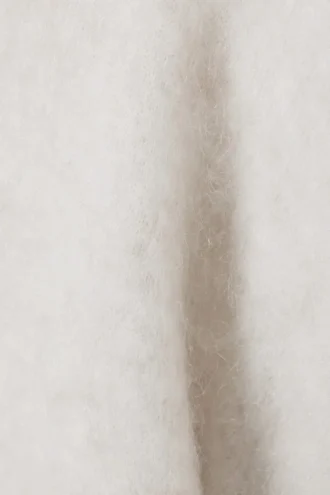 Knitted Oversized Mohair-Blend Sweater – Off-White