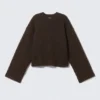 Knitted Oversized Sweater – Dark Brown Knitted Oversized Sweater – Dark Brown