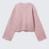 Knitted Oversized Sweater – Light Dusty Pink Knitted Oversized Sweater – Light Dusty Pink