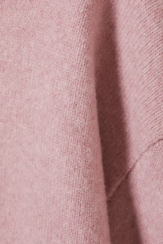 Knitted Oversized Sweater – Light Dusty Pink Knitted Oversized Sweater – Light Dusty Pink