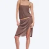 Knitted Square Neck Camisole – Brown Knitted Square Neck Camisole – Brown