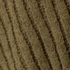 Knitted Wrap-Shaped Asymmetric V-Neck Sweater – Dark Khaki Green Knitted Wrap-Shaped Asymmetric V-Neck Sweater – Dark Khaki Green