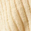 Knitted Wrap-Shaped Asymmetric V-Neck Sweater – Light Dusty Beige Knitted Wrap-Shaped Asymmetric V-Neck Sweater – Light Dusty Beige