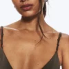Knot Triangle Bikini Top – Dark Mole Knot Triangle Bikini Top – Dark Mole