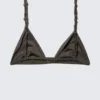 Knot Triangle Bikini Top – Dark Mole Knot Triangle Bikini Top – Dark Mole