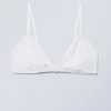 Lace Cotton Trim Bra – White Lace Cotton Trim Bra – White