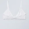 Lace Cotton Trim Bra – White Lace Cotton Trim Bra – White