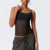 Lace Pyjama Tank Top – Dark Grey Lace Pyjama Tank Top – Dark Grey