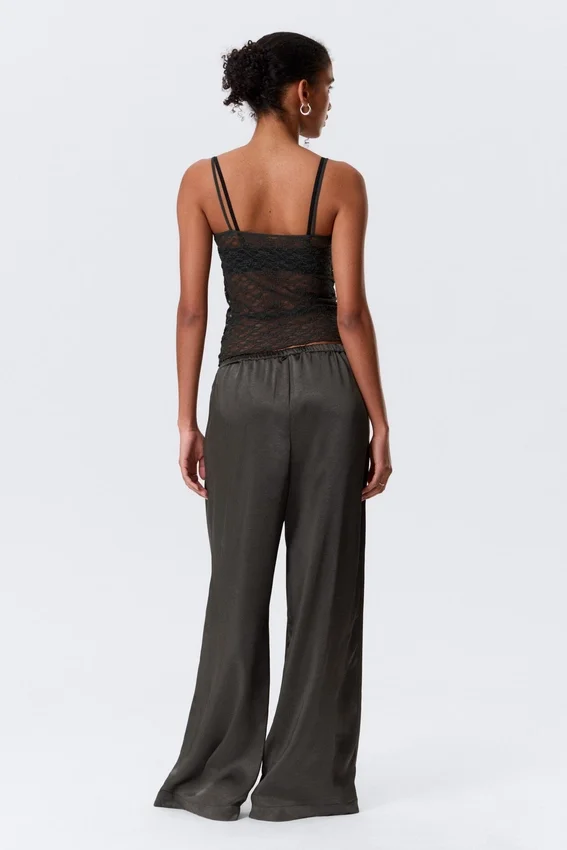Lace Pyjama Tank Top – Dark Grey Lace Pyjama Tank Top – Dark Grey