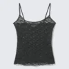 Lace Pyjama Tank Top – Dark Grey Lace Pyjama Tank Top – Dark Grey
