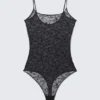 Lace Thong Bodysuit – Black Lace Thong Bodysuit – Black