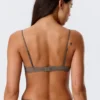 Lace Triangle Soft Bra – Dusty Grey Lace Triangle Soft Bra – Dusty Grey