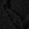 Lace-Trimmed V-Neck Sweater – Black Lace-Trimmed V-Neck Sweater – Black