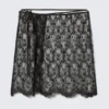 Lace Wrap Midi Skirt – Black Lace Wrap Midi Skirt – Black