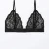 Lacey Soft Lace Triangle Bra – Black Lacey Soft Lace Triangle Bra – Black