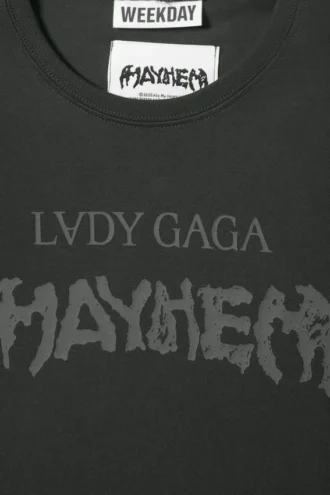 Lady Gaga Baby Tee – Off-Black