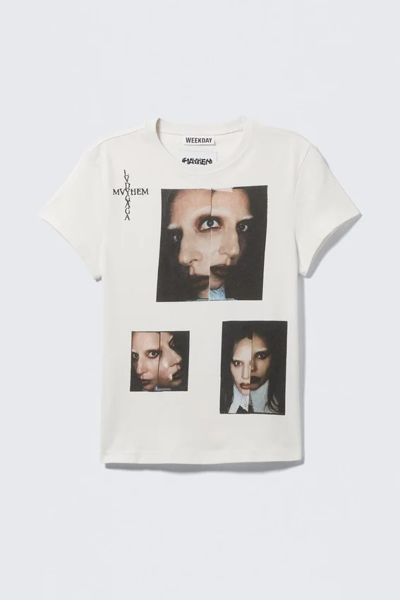 Lady Gaga Baby Tee – Off-White Lady Gaga Baby Tee – Off-White