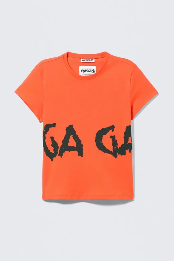 Lady Gaga Baby Tee – Orange Lady Gaga Baby Tee – Orange