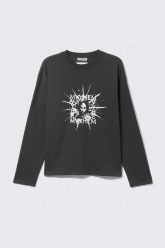 Lady Gaga Long-Sleeved T-Shirt – Off-Black Lady Gaga Long-Sleeved T-Shirt – Off-Black