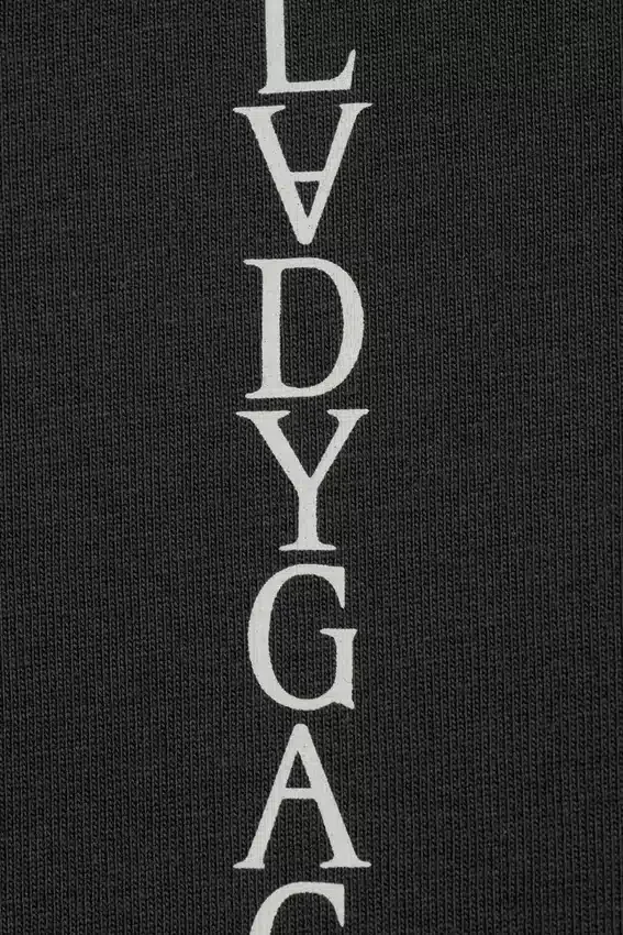 Lady Gaga Long-Sleeved T-Shirt – Off-Black Lady Gaga Long-Sleeved T-Shirt – Off-Black