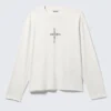 Lady Gaga Long-Sleeved T-Shirt – Off-White Lady Gaga Long-Sleeved T-Shirt – Off-White