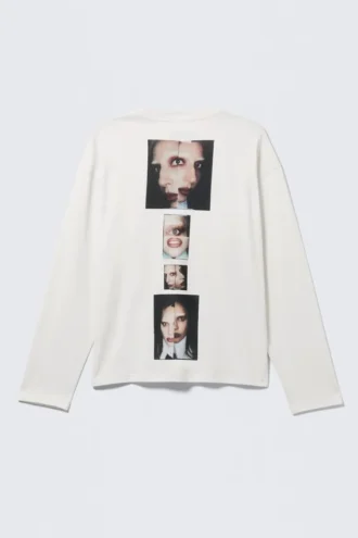 Lady Gaga Long-Sleeved T-Shirt – Off-White