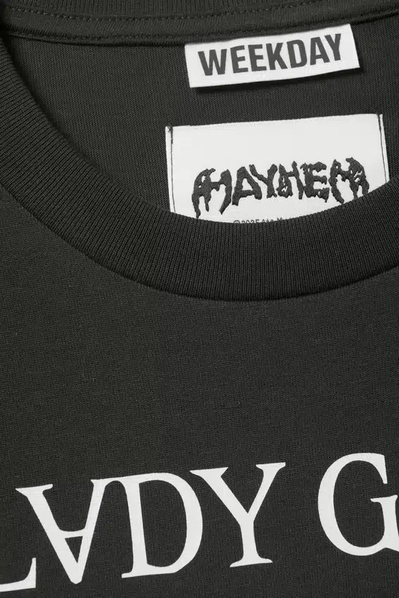 Lady Gaga Short-Sleeved T-Shirt – Off-Black Lady Gaga Short-Sleeved T-Shirt – Off-Black