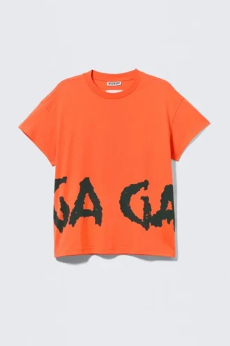 Lady Gaga Short-Sleeved T-Shirt – Orange