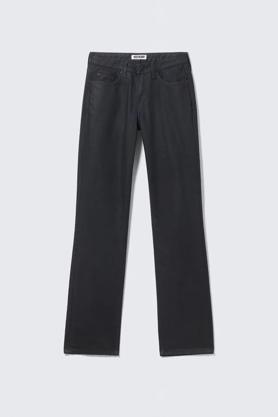 Laika Coated Mid Rise Straight Leg Jeans – Indigo Coating – Dark Blue Laika Coated Mid Rise Straight Leg Jeans – Indigo Coating – Dark Blue