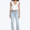 Laika Mid Rise Regular Straight Jeans – Dream Blue – Light Blue Laika Mid Rise Regular Straight Jeans – Dream Blue – Light Blue