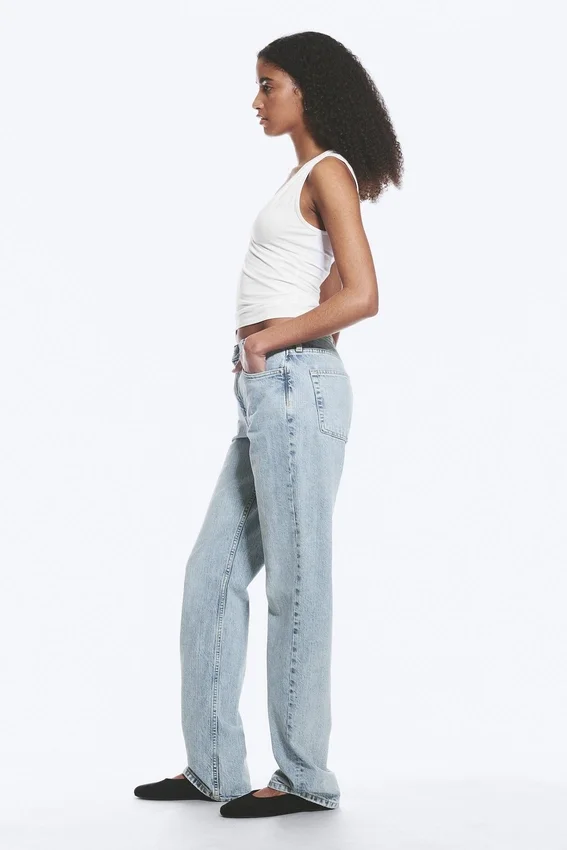 Laika Mid Rise Regular Straight Jeans – Dream Blue – Light Blue Laika Mid Rise Regular Straight Jeans – Dream Blue – Light Blue