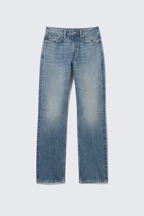 Laika Mid Rise Regular Straight Jeans – Radio Blue – Medium Blue Laika Mid Rise Regular Straight Jeans – Radio Blue – Medium Blue