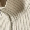 Laila Long Zip Cardigan – Light Mole Laila Long Zip Cardigan – Light Mole