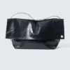 Large Faux Leather Clutch Bag – Dark Navy Blue Large Faux Leather Clutch Bag – Dark Navy Blue