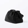Large Rectangular Drawstring Shoulder Bag – Black Large Rectangular Drawstring Shoulder Bag – Black