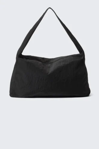 Large Ripstop Shoulder Bag – Black