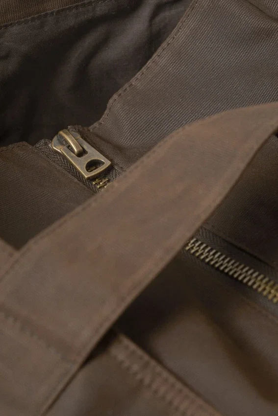 Large Waxed Cotton Canvas Tote Bag – Dark Brown Large Waxed Cotton Canvas Tote Bag – Dark Brown