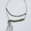 Layered Beaded Chain Necklace – Gunmetal Layered Beaded Chain Necklace – Gunmetal