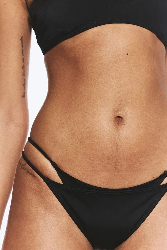 Layered Brazilian Bikini Bottoms – Black Layered Brazilian Bikini Bottoms – Black