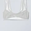 Layered Cotton Mesh Bra – Light Grey Melange & White Layered Cotton Mesh Bra – Light Grey Melange & White