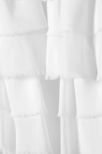 Layered Frill Mini Skirt – White Layered Frill Mini Skirt – White