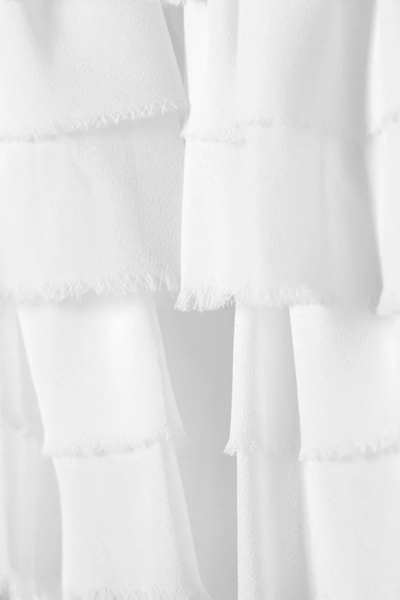 Layered Frill Mini Skirt – White Layered Frill Mini Skirt – White