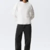 Layered Long-Sleeved Cotton T-Shirt – White Layered Long-Sleeved Cotton T-Shirt – White