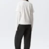 Layered Long-Sleeved Cotton T-Shirt – White Layered Long-Sleeved Cotton T-Shirt – White