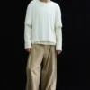 Layered Long-Sleeved T-Shirt – Off-White Layered Long-Sleeved T-Shirt – Off-White