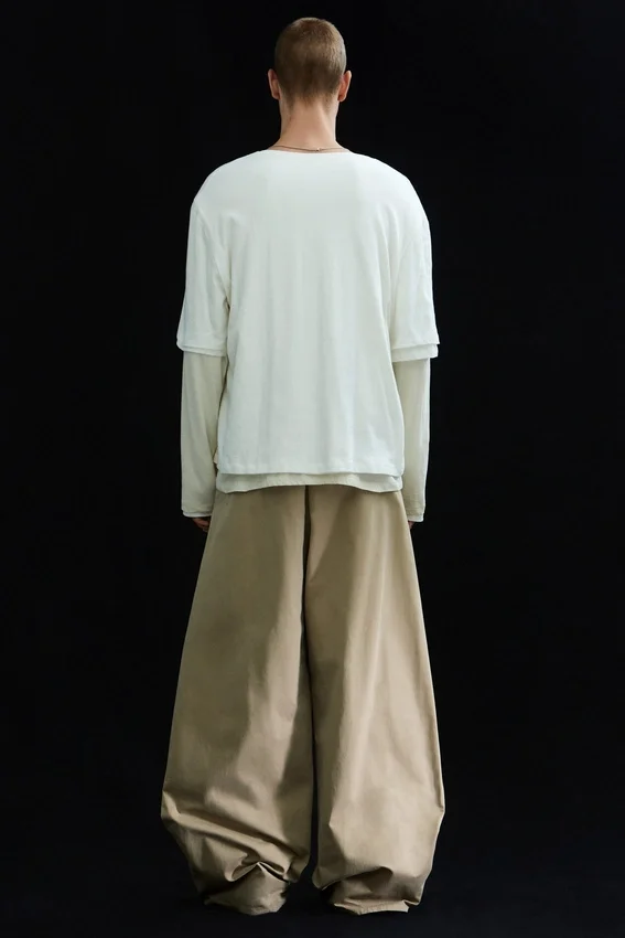 Layered Long-Sleeved T-Shirt – Off-White Layered Long-Sleeved T-Shirt – Off-White