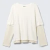 Layered Long-Sleeved T-Shirt – Off-White Layered Long-Sleeved T-Shirt – Off-White